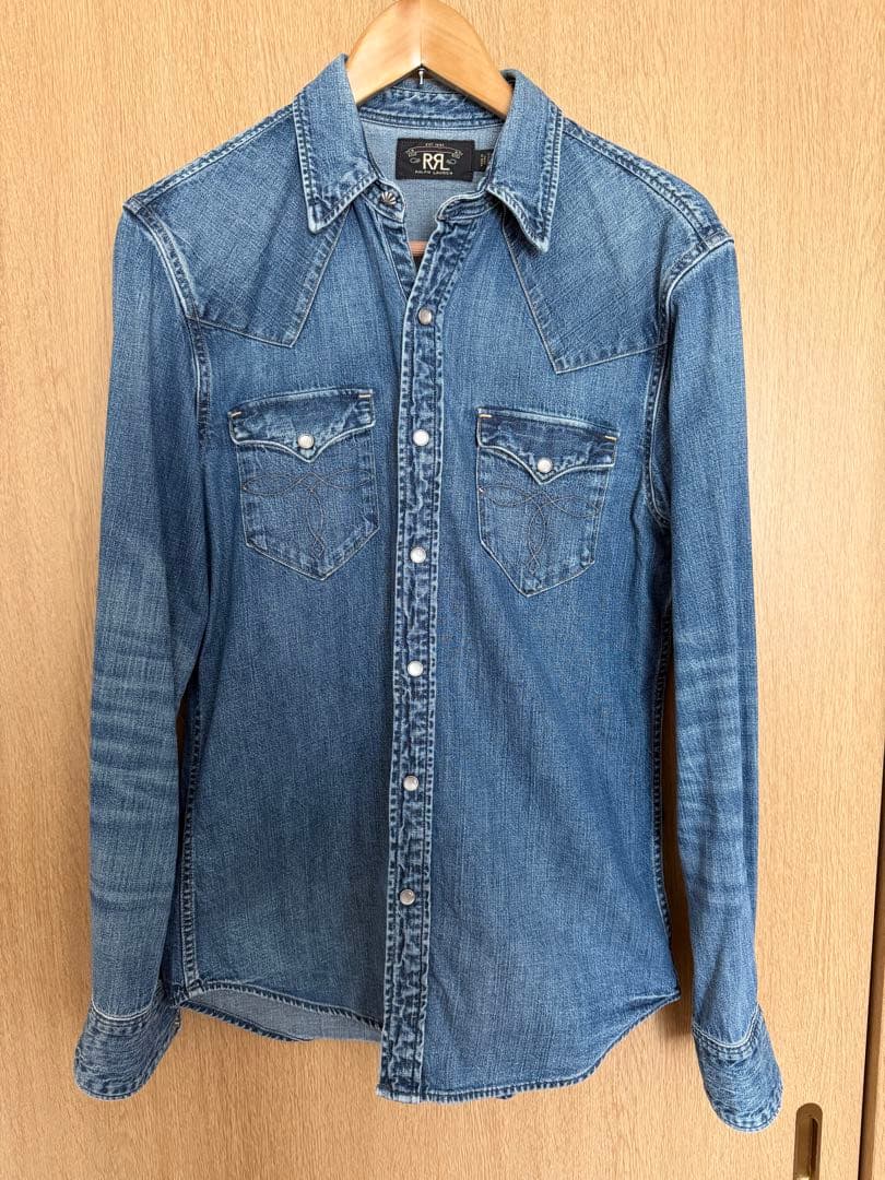RRL デニムウエスタンシャツ