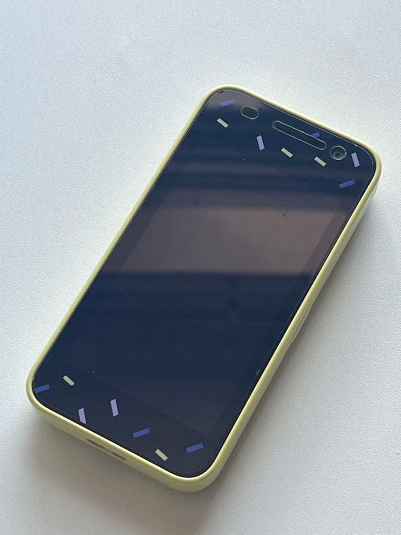 docomoキッズケータイKY-41Cフィルム・ケース付　イエロー