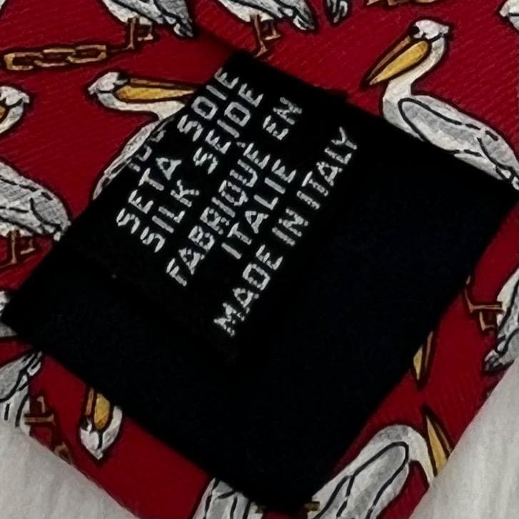 未使用タグ付き✨シャネル　CHANEL　高級シルクネクタイ 　ペリカン　ココ