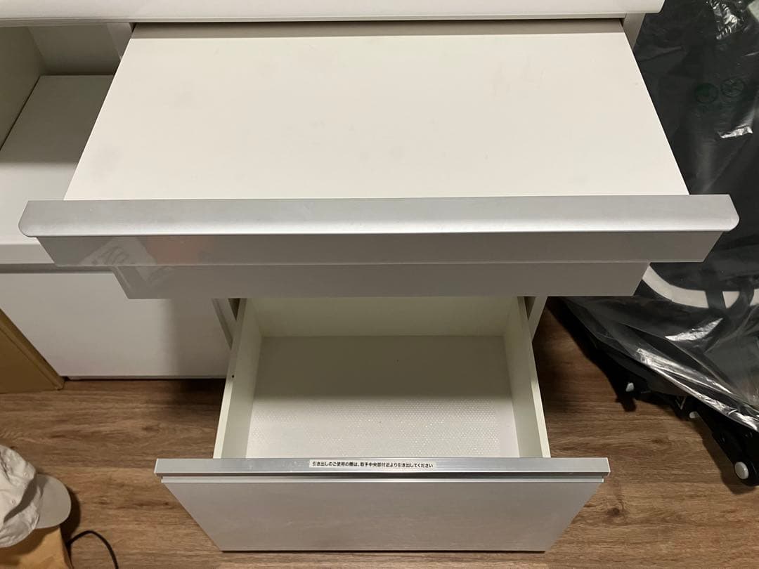 【松田家具】食器棚 レンジボード ラッキー1000 横幅98cm