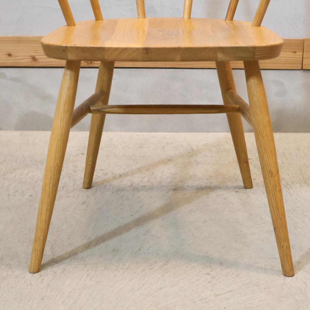 無印良品 MUJI オーク無垢材 ダイニングチェア 2脚アームチェア ボウバック