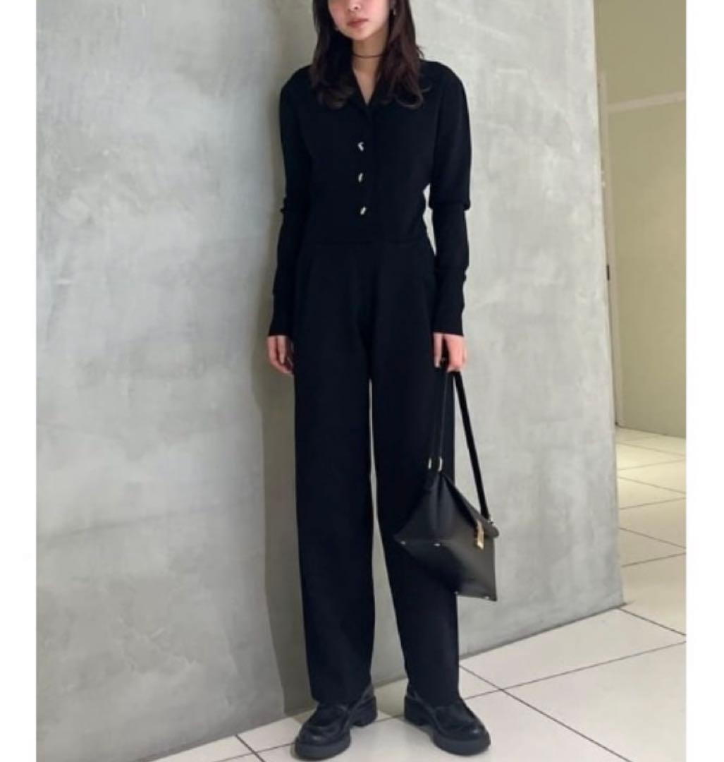 SLY THROW KNIT JUMPSUITS ニット ジャンプスーツ