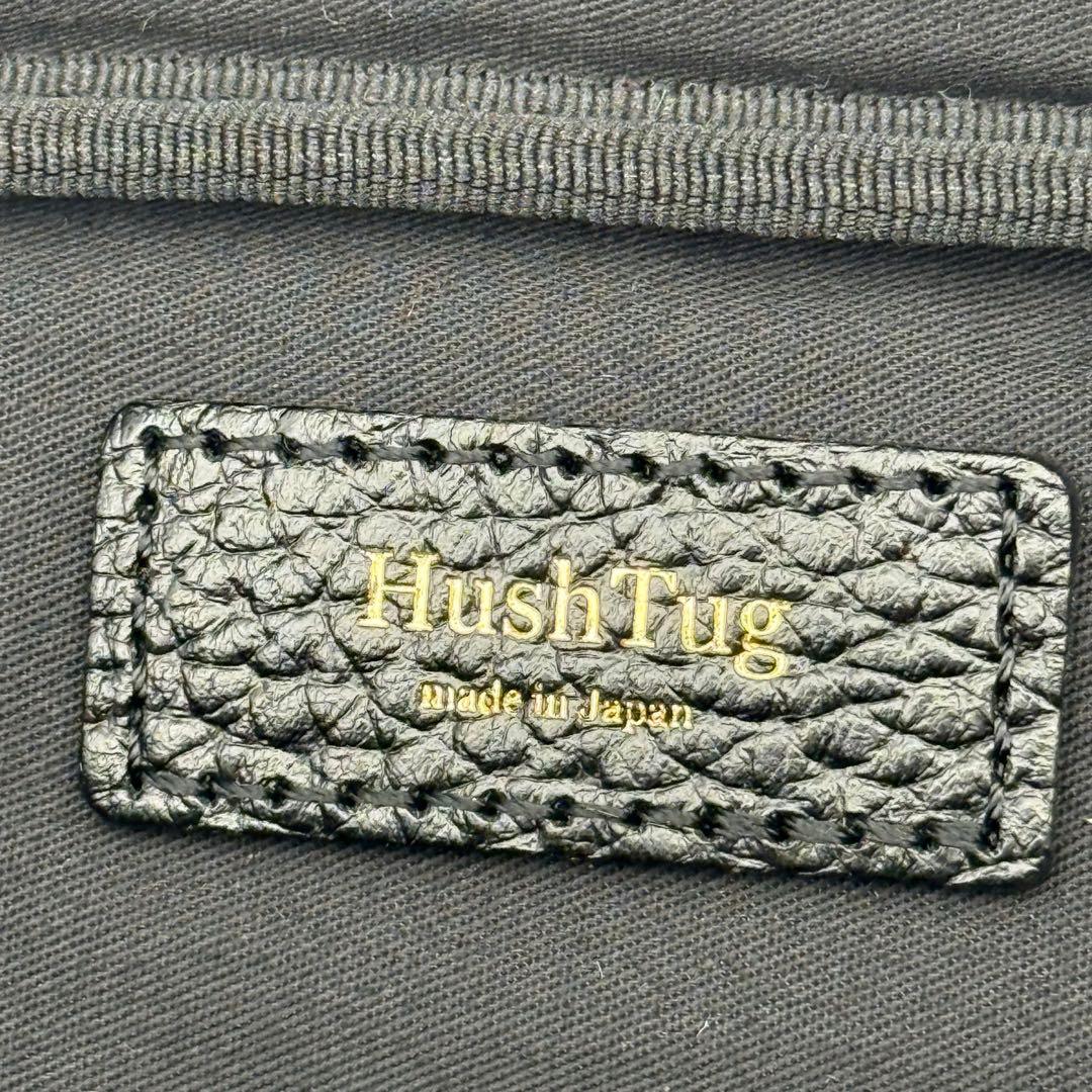 【極美品】HushTug ハッシュタグ カーブドボディバッグ ブラック