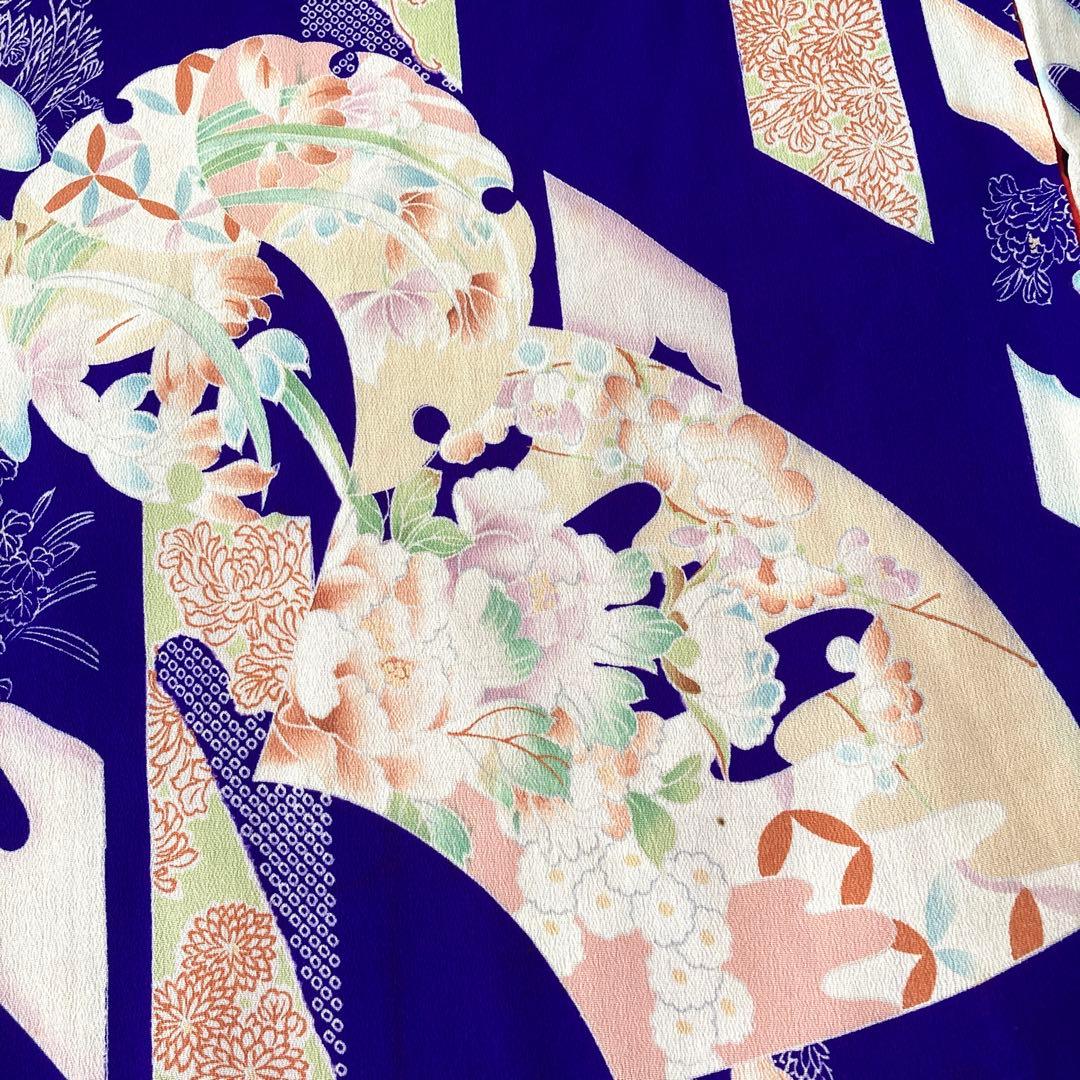 アンティーク　錦紗　女の子　子供着物　NO6