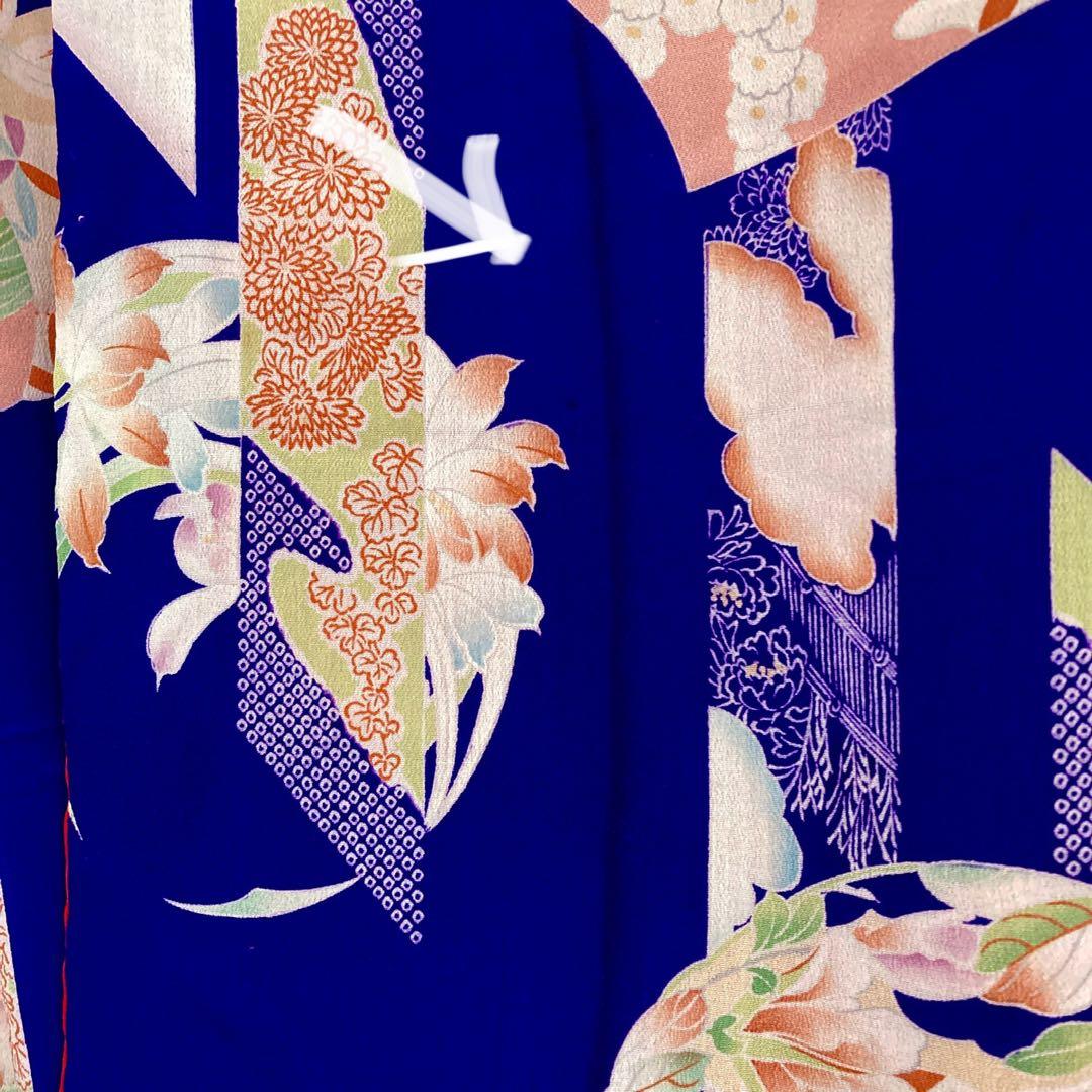 アンティーク　錦紗　女の子　子供着物　NO6