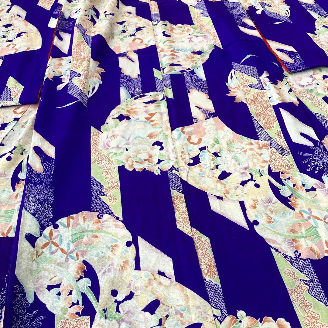 アンティーク　錦紗　女の子　子供着物　NO6