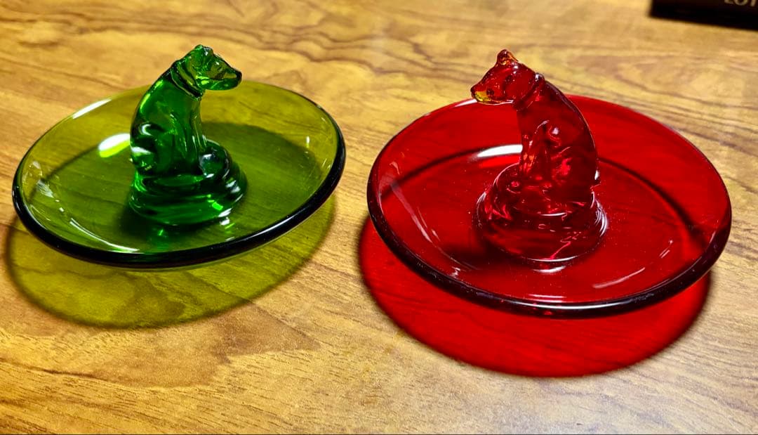 ビクター犬ニッパー君　ガラス製アッシュトレイ