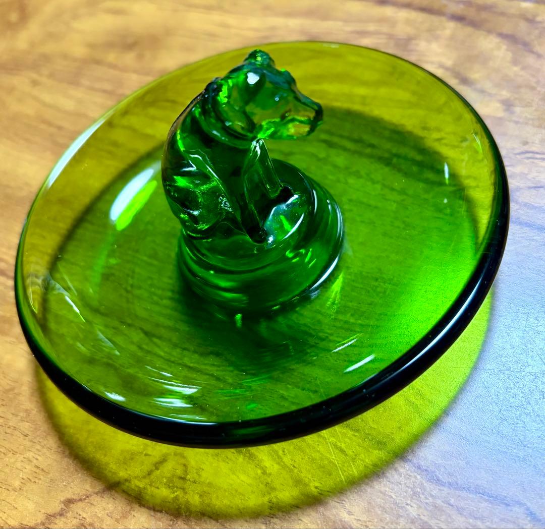 ビクター犬ニッパー君　ガラス製アッシュトレイ