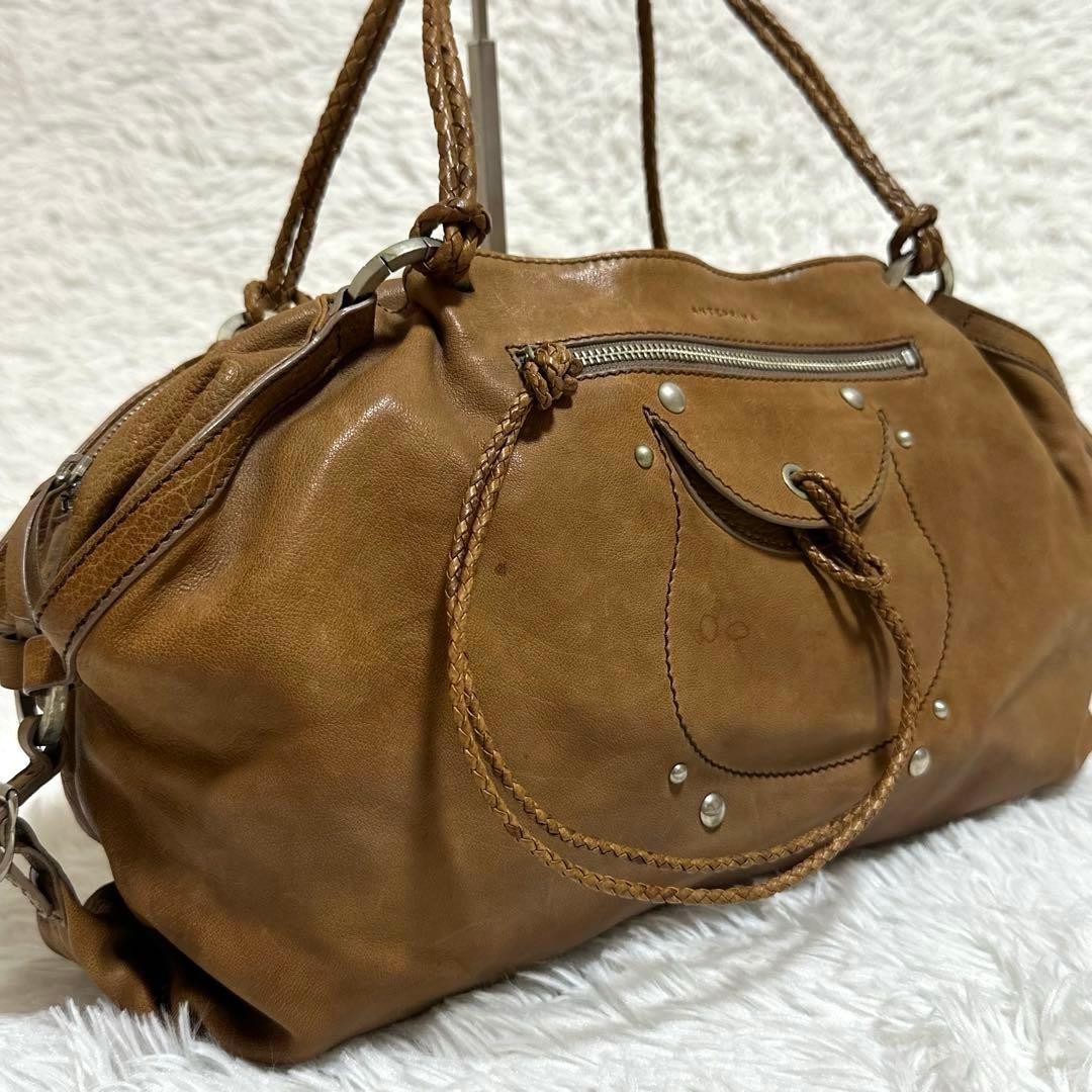 美品✨アンテプリマ チェルシー ボストン 大容量 A4 レザー
