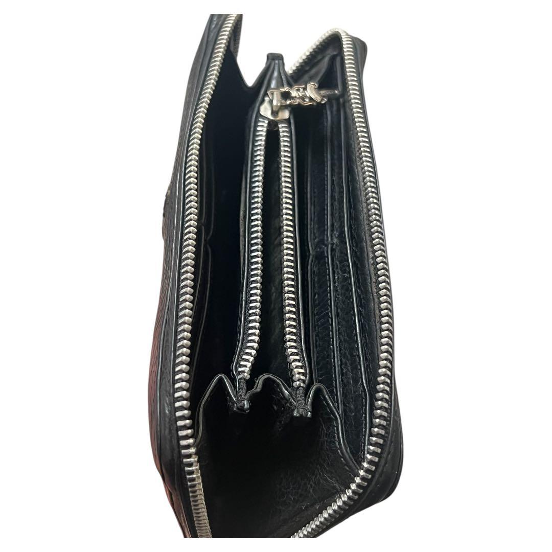CHROME HEARTS REC Fジップ3セメタリークロスパッチ ウォレット