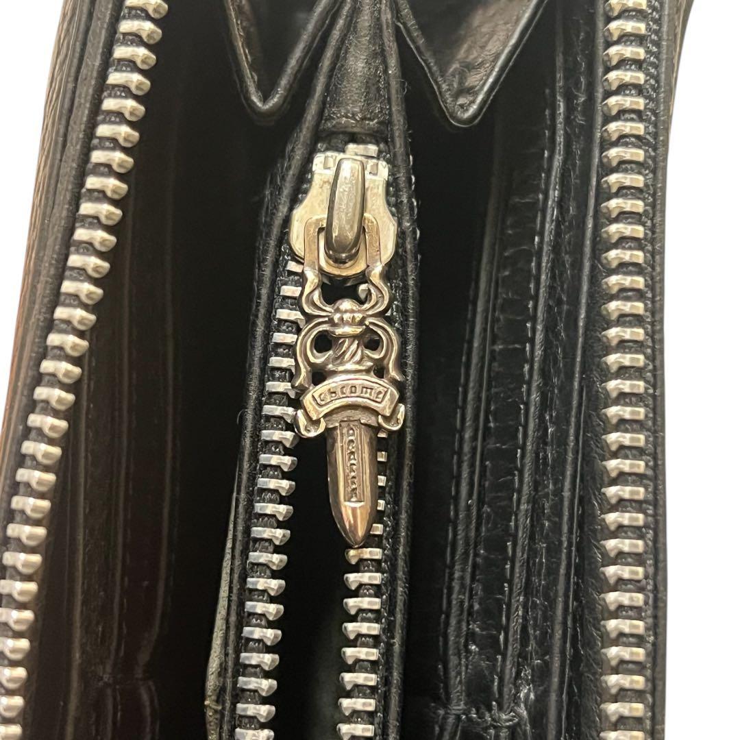 CHROME HEARTS REC Fジップ3セメタリークロスパッチ ウォレット