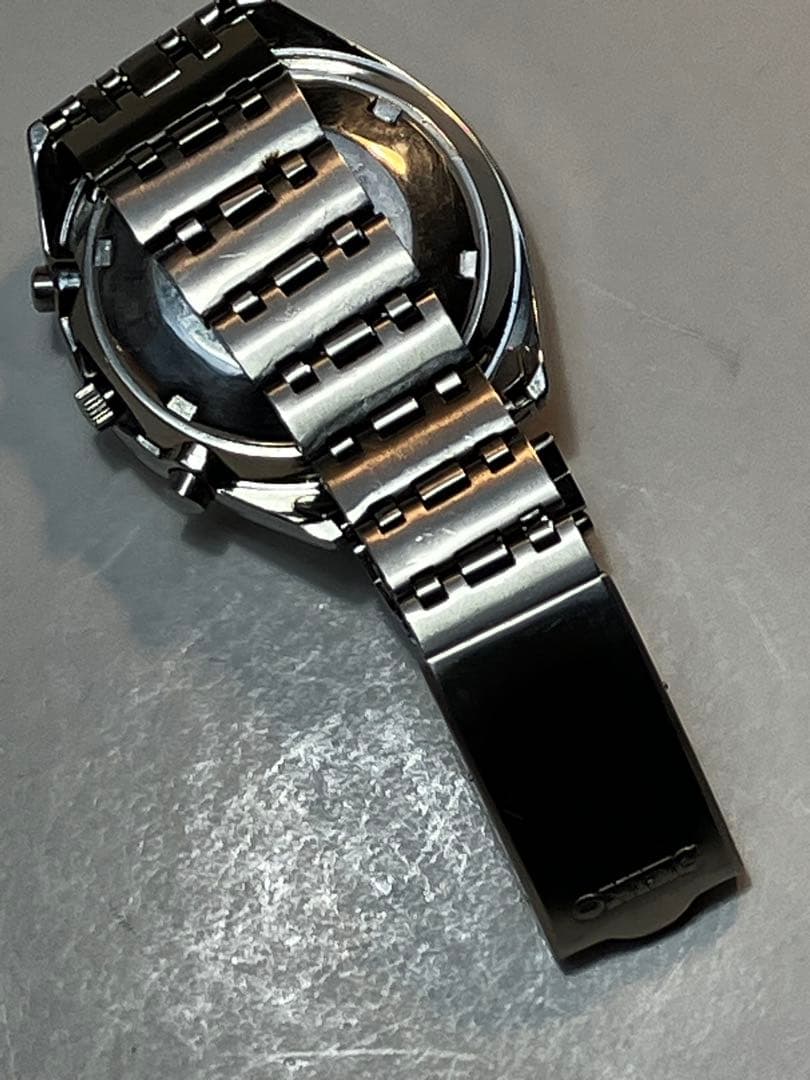 SEIKO 1つ目クロノグラフ　6139－7080紺文字盤　76年製オリジナル