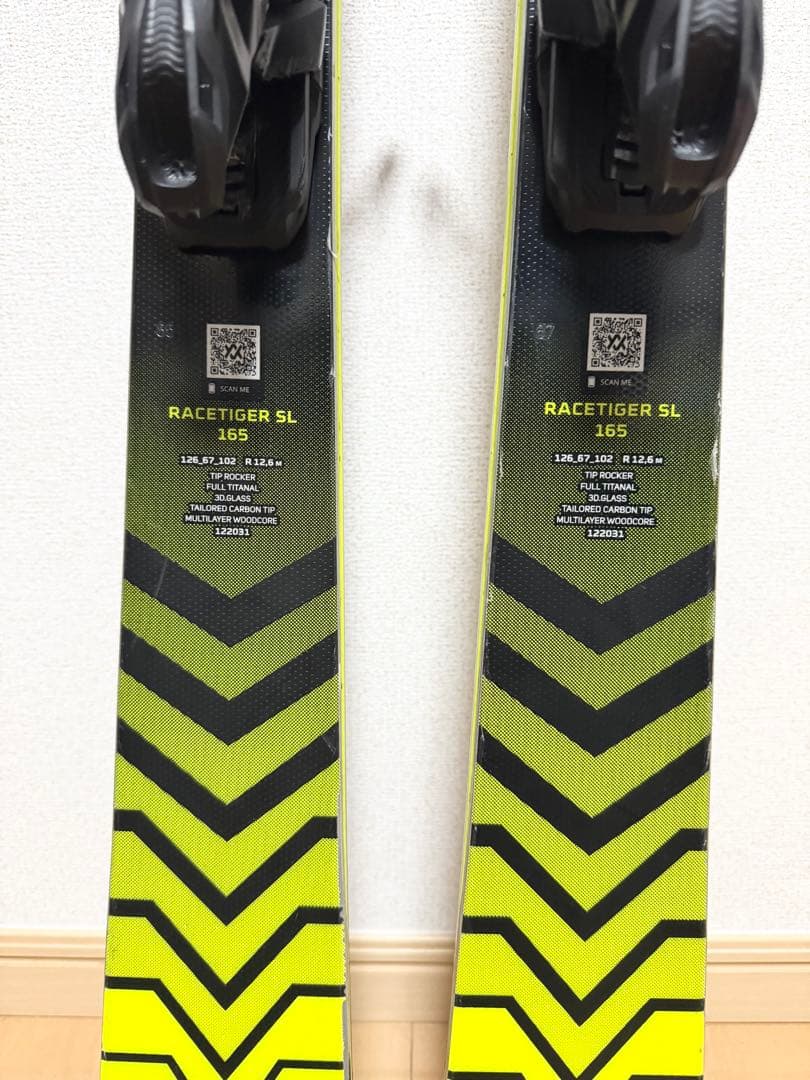 【美品】VÖLKL RACETIGER SL 165cm スキー板