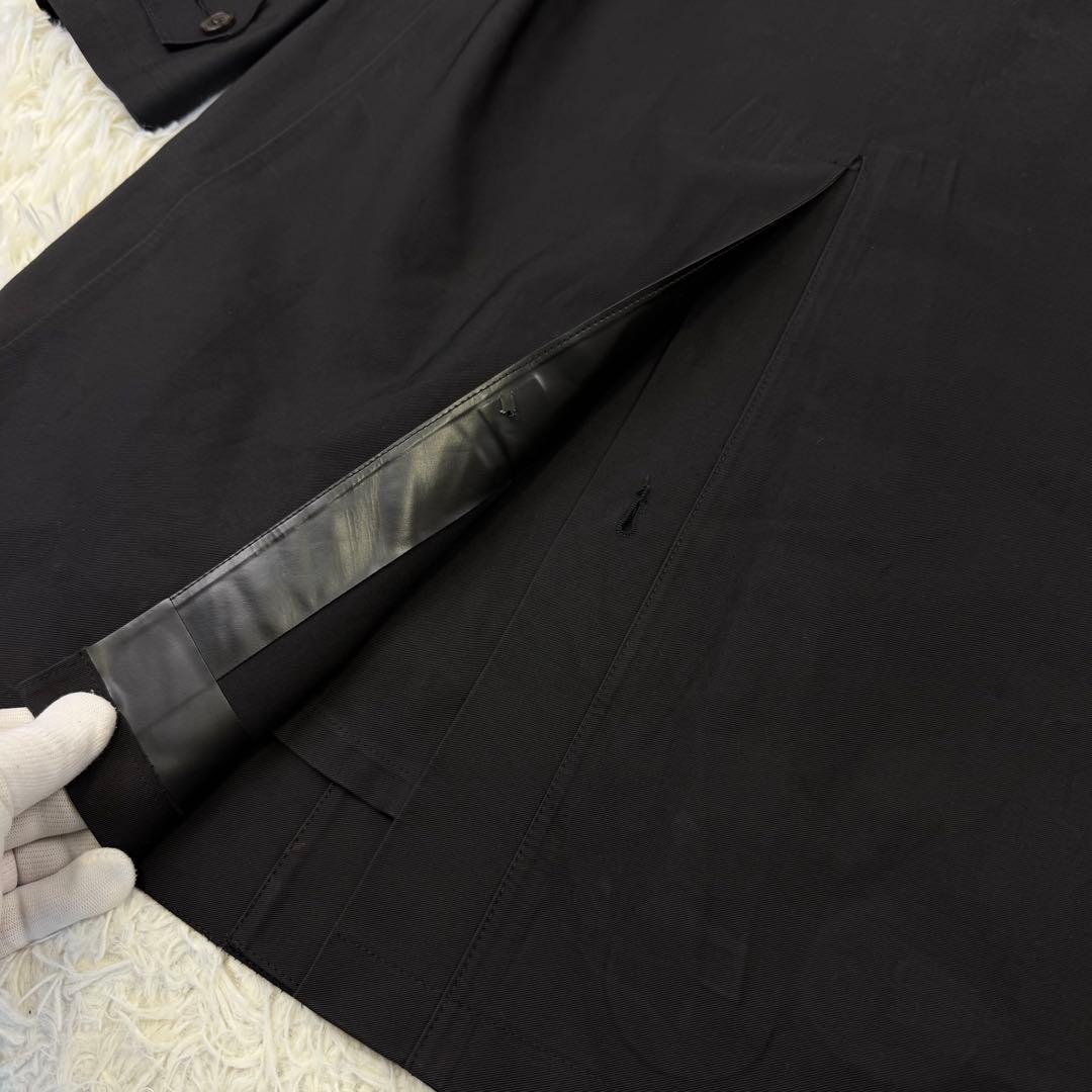 マッキントッシュ ゴム引きコート ウールライナー ステンカラーコート 黒 38