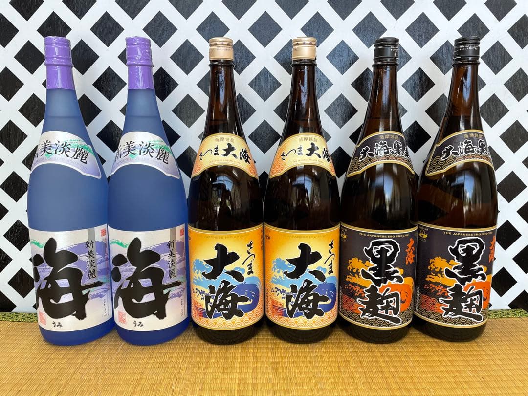 大海酒造セット 海 大海 大海黒麹 1800ml 6本組 本格焼酎 芋焼酎