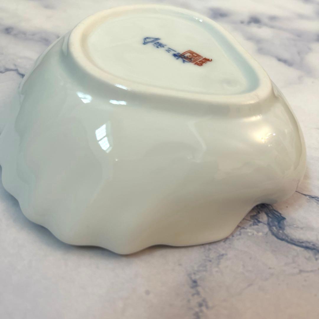 宮内庁御用達　老舗 深川製磁　百年庵　貝デザイン　金彩桜花お皿二枚　新品未使用品