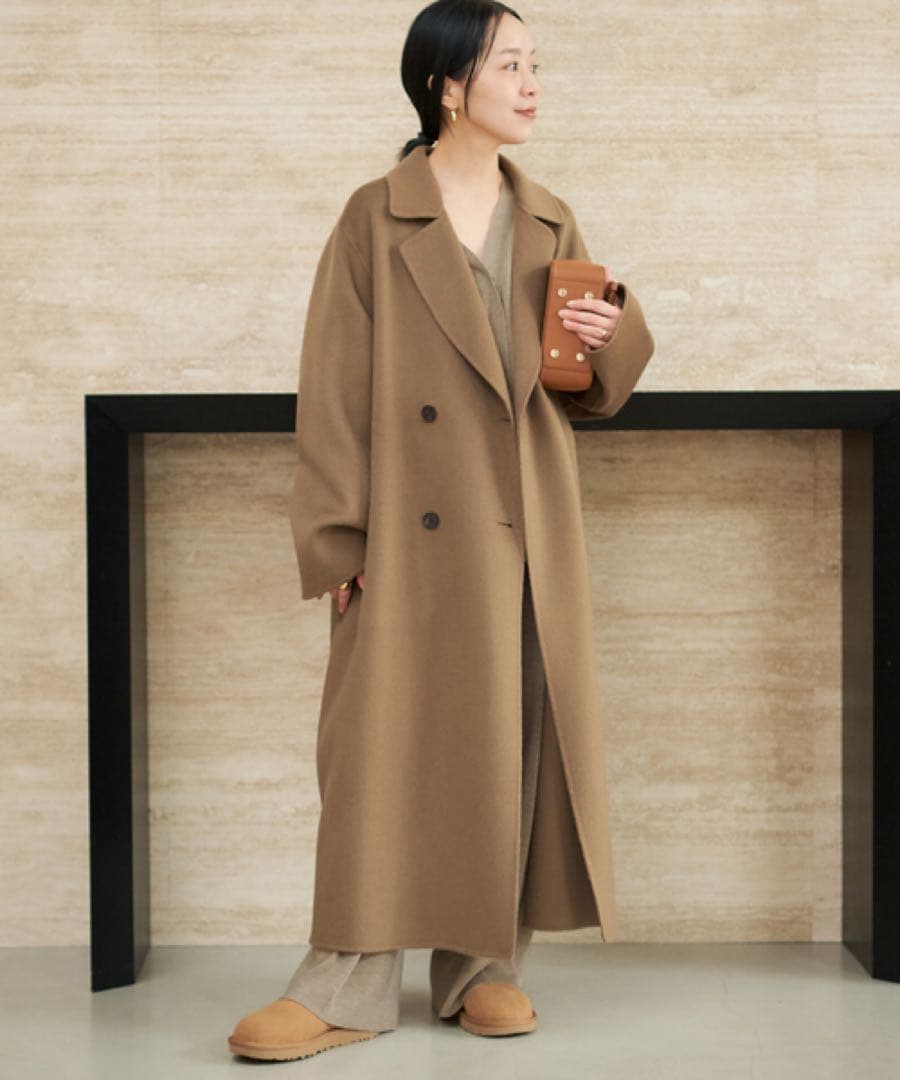 Plage ベルト付き チェスターコート