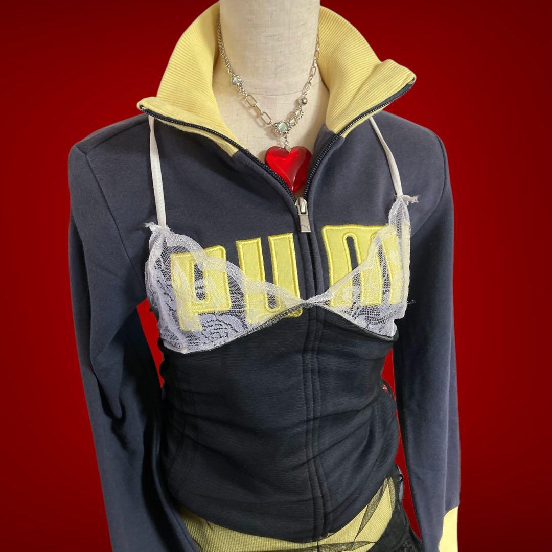 00s y2kレアデザインPUMAフェアリーグランジトラック古着屋NANAロック