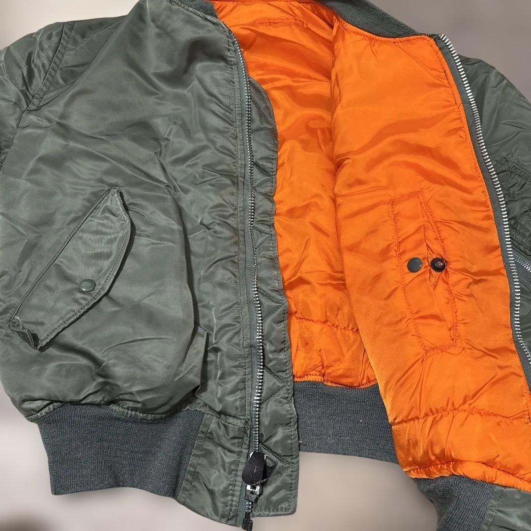 ALPHA MA-1 90s made in usa olive XL 民間品
