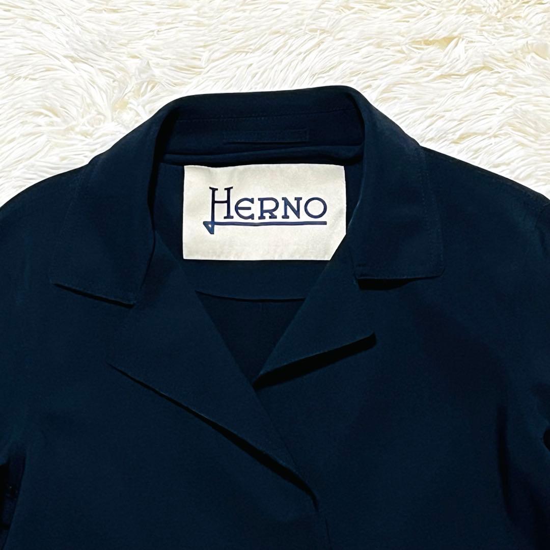 HERNO ヘルノ ストレッチコート スプリング NAVY