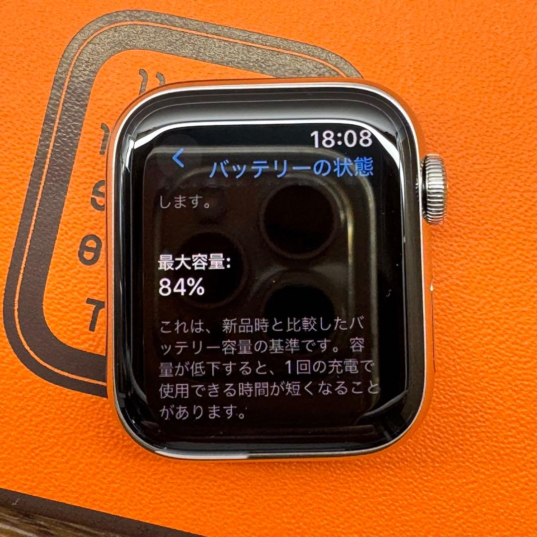 2191 Apple Watch エルメス　series5 シルバー　セルラー