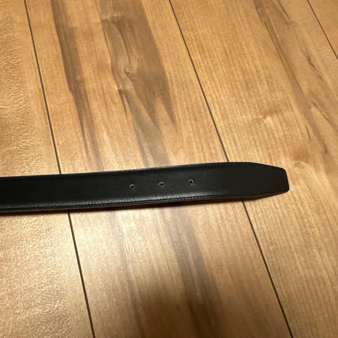 HERMES 黒レザー ベルト