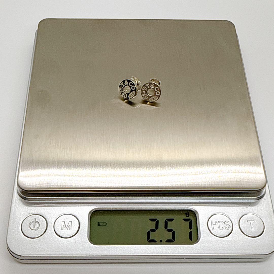 【美品 社外キャッチ】Tiffany&Co. サークル 1837 ピアス