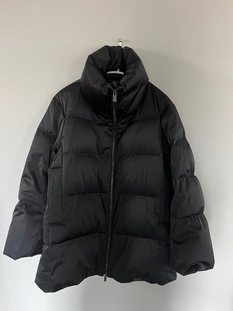 美品　ユニクロ+J ダウンボリュームジャケット オーバーサイズ 黒 M 肉厚