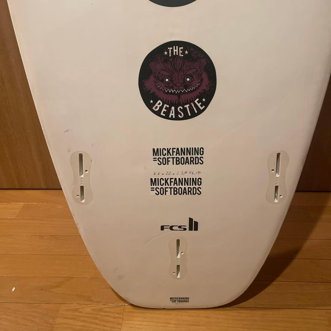 美品ミックファニング クマフィッシュMFソフトボード 6'6 ミッドレングス