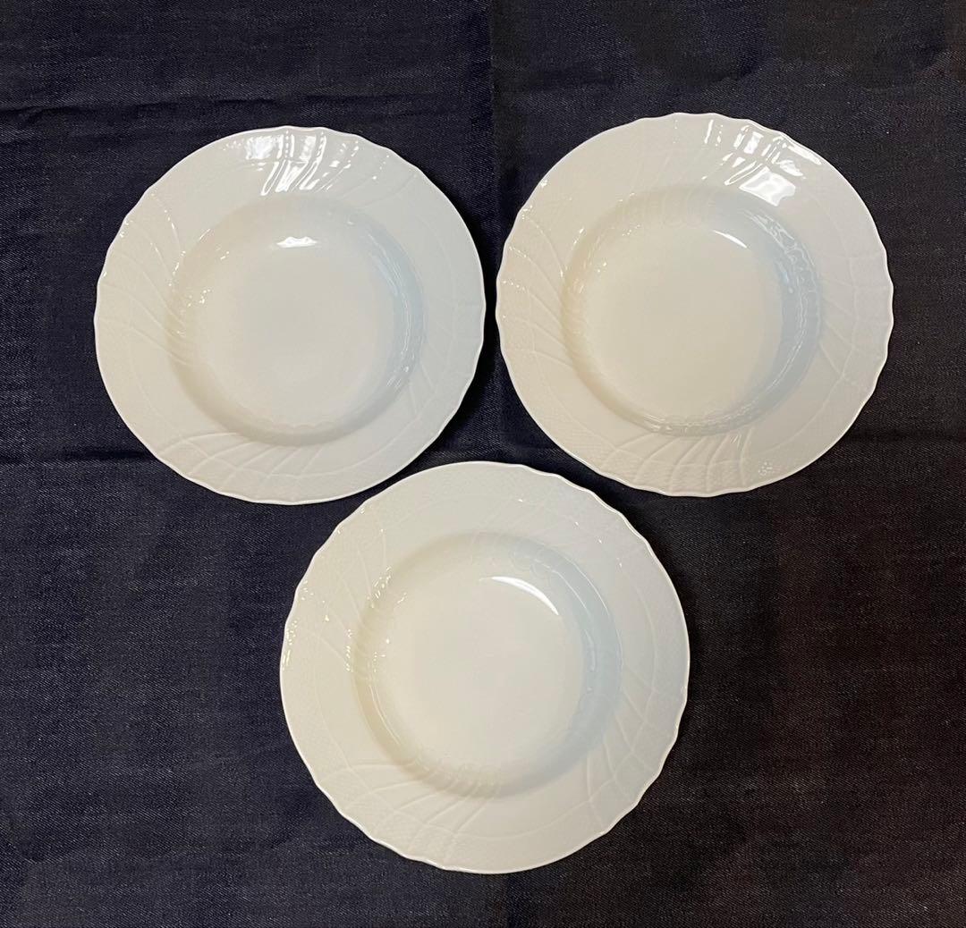 リチャードジノリ　ベッキオホワイト　スーププレート 20 3枚セット