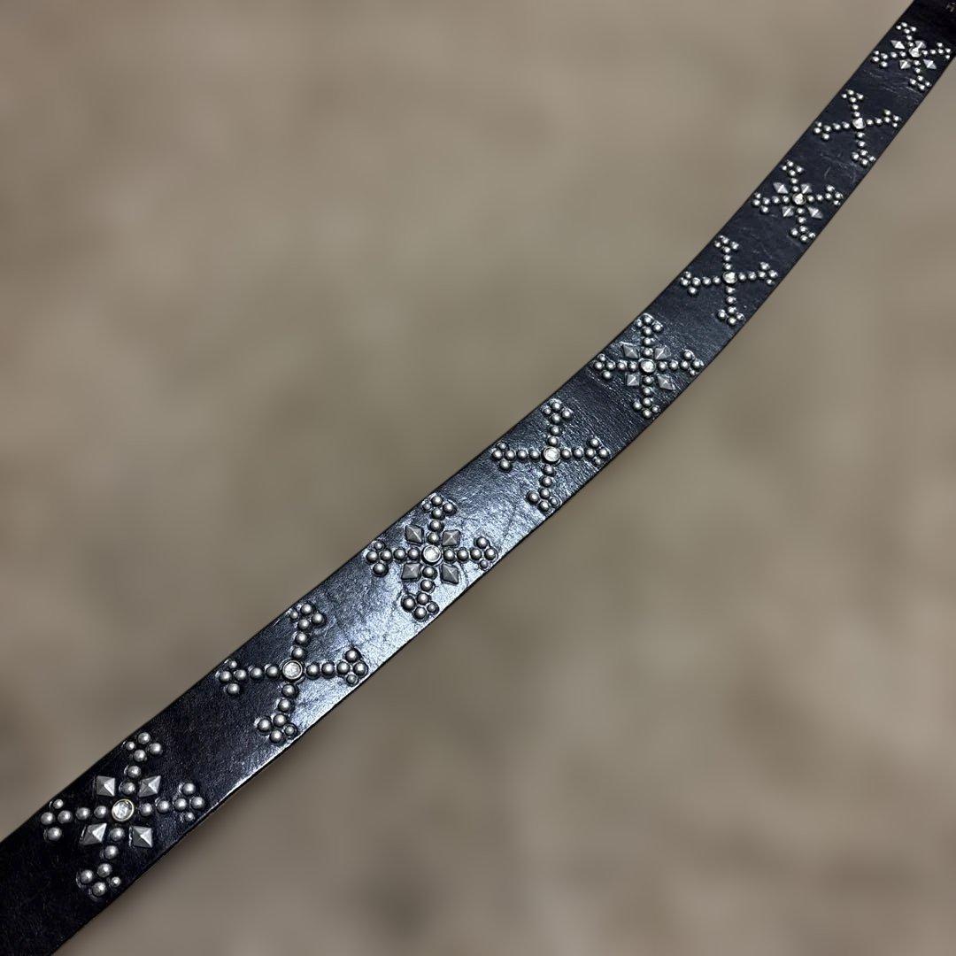 34inch HTC ANOTHER HEAVEN レザー　スタッズベルト　黒