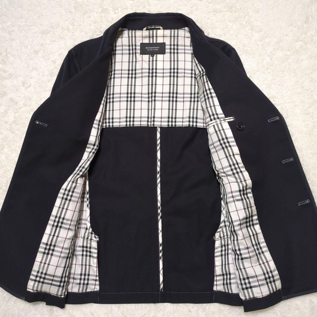 BURBERRY BLACK LABEL♦銀ボタン ノバチェック ジャケット M