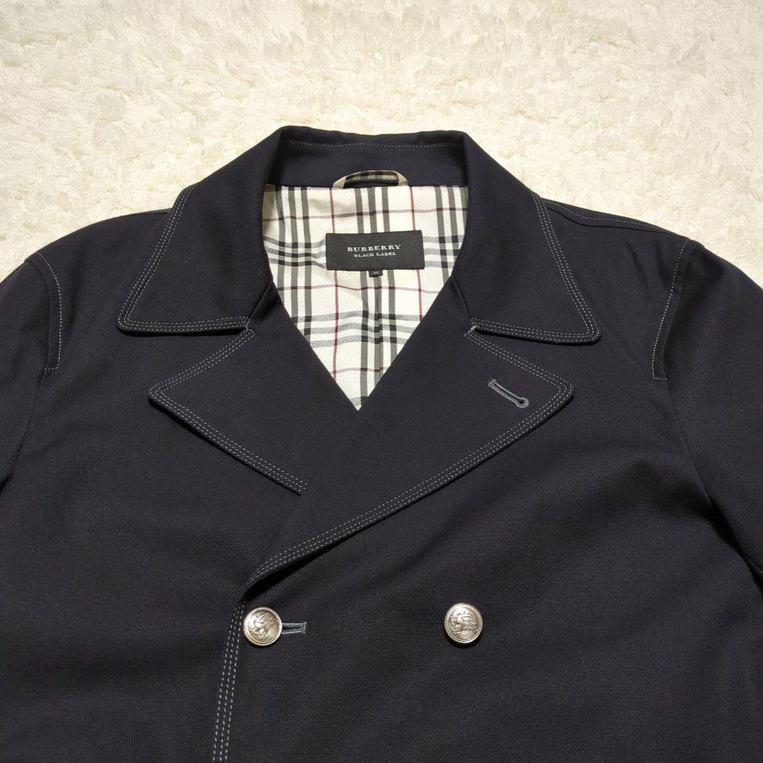 BURBERRY BLACK LABEL♦銀ボタン ノバチェック ジャケット M