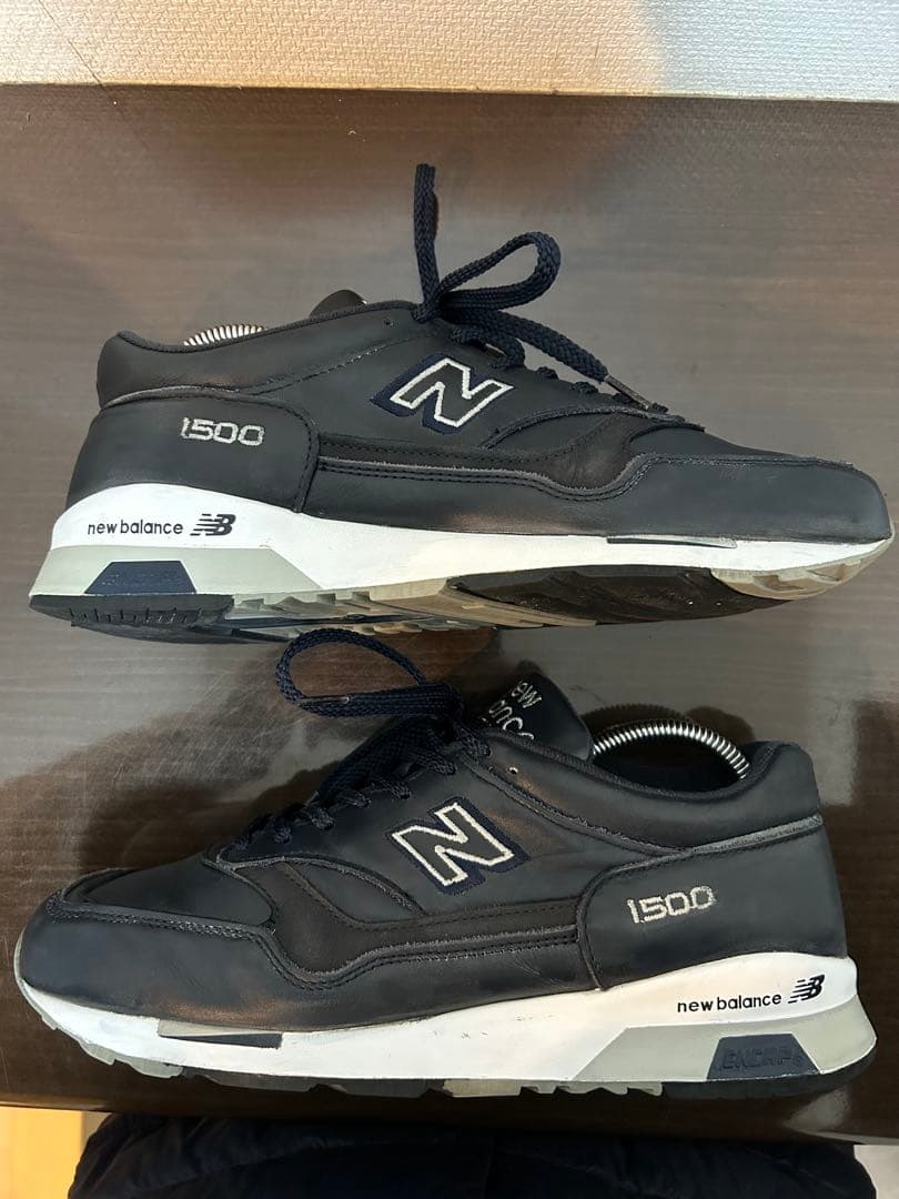 New Balance M1500ネイビー　レザースニーカー