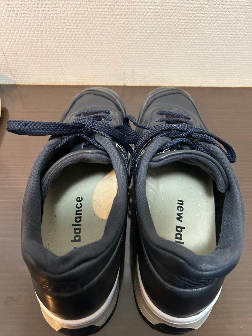 New Balance M1500ネイビー　レザースニーカー