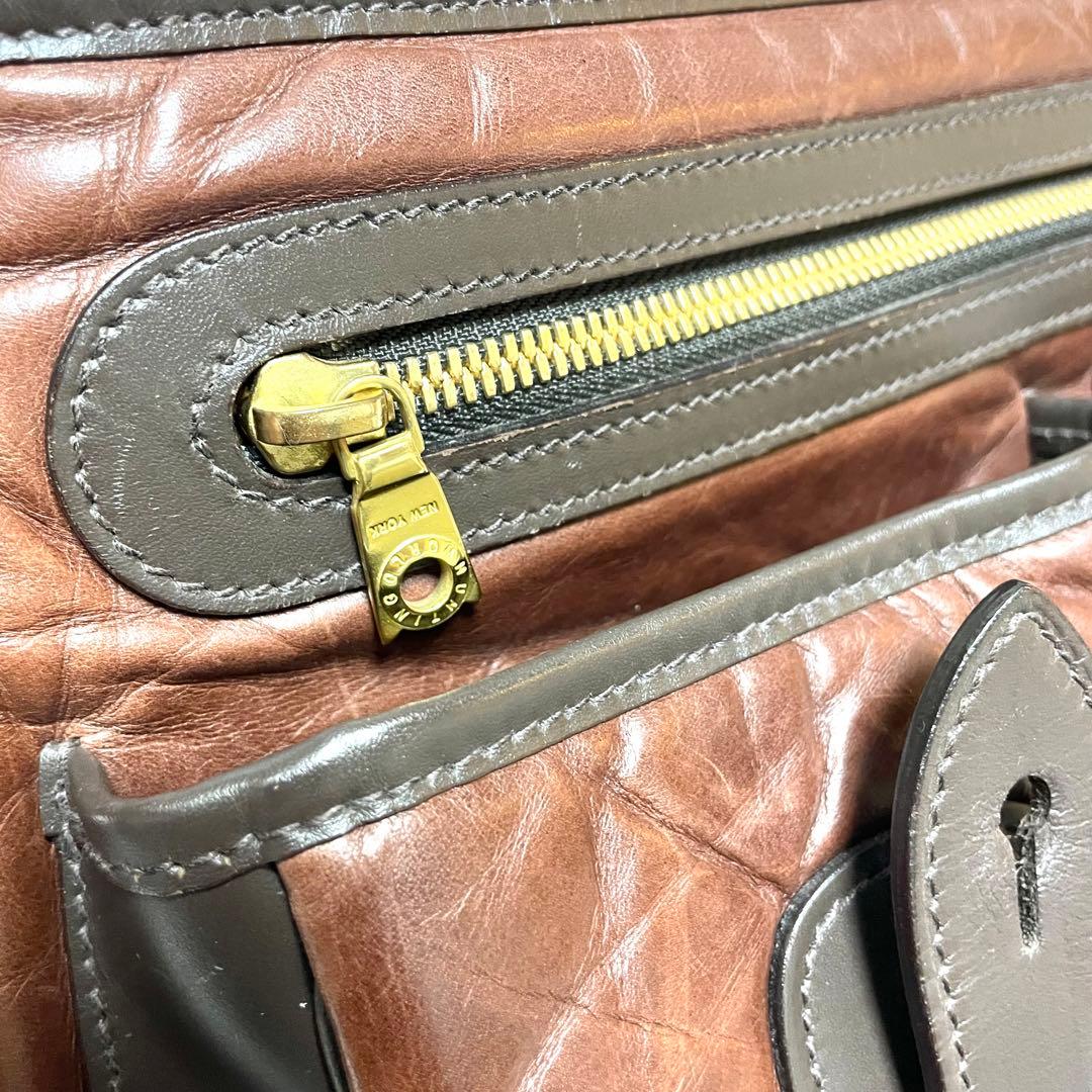 【極美品】ハンティングワールド バチューレザー メッセンジャーバッグ