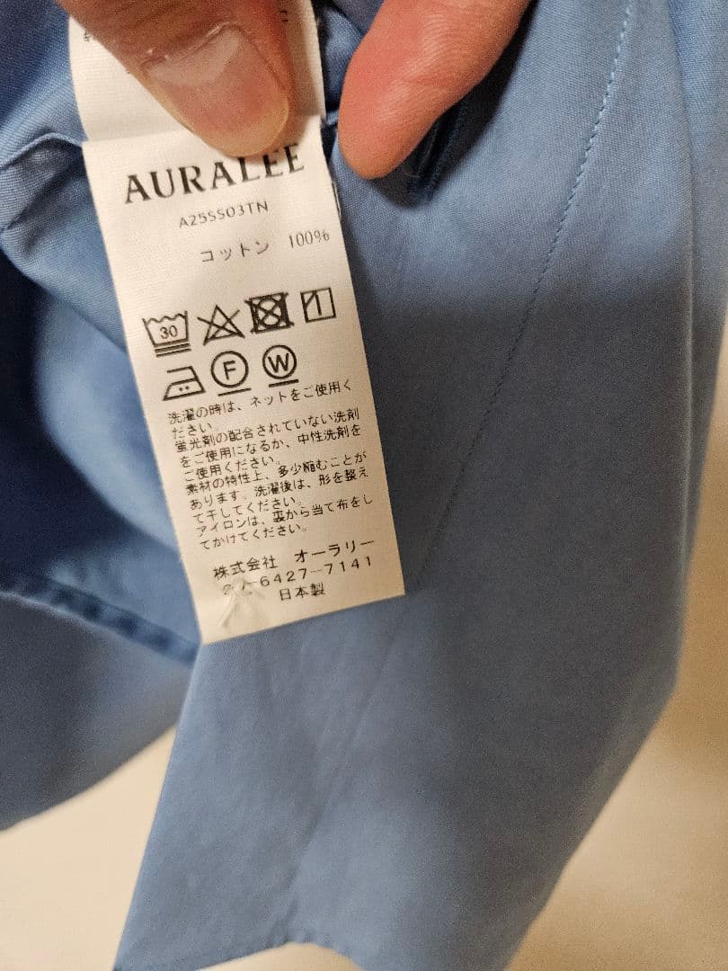 トップス WASHED FINX TWILL BIG HALF SLEEVED SHIRT
