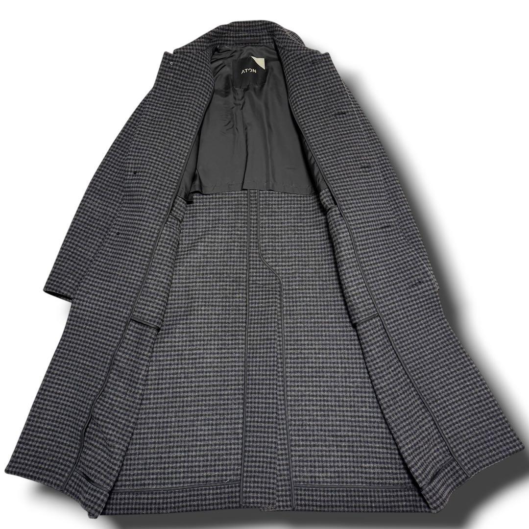 S級美品 ATON AIR DOUBLE MELTON LODEN COAT L