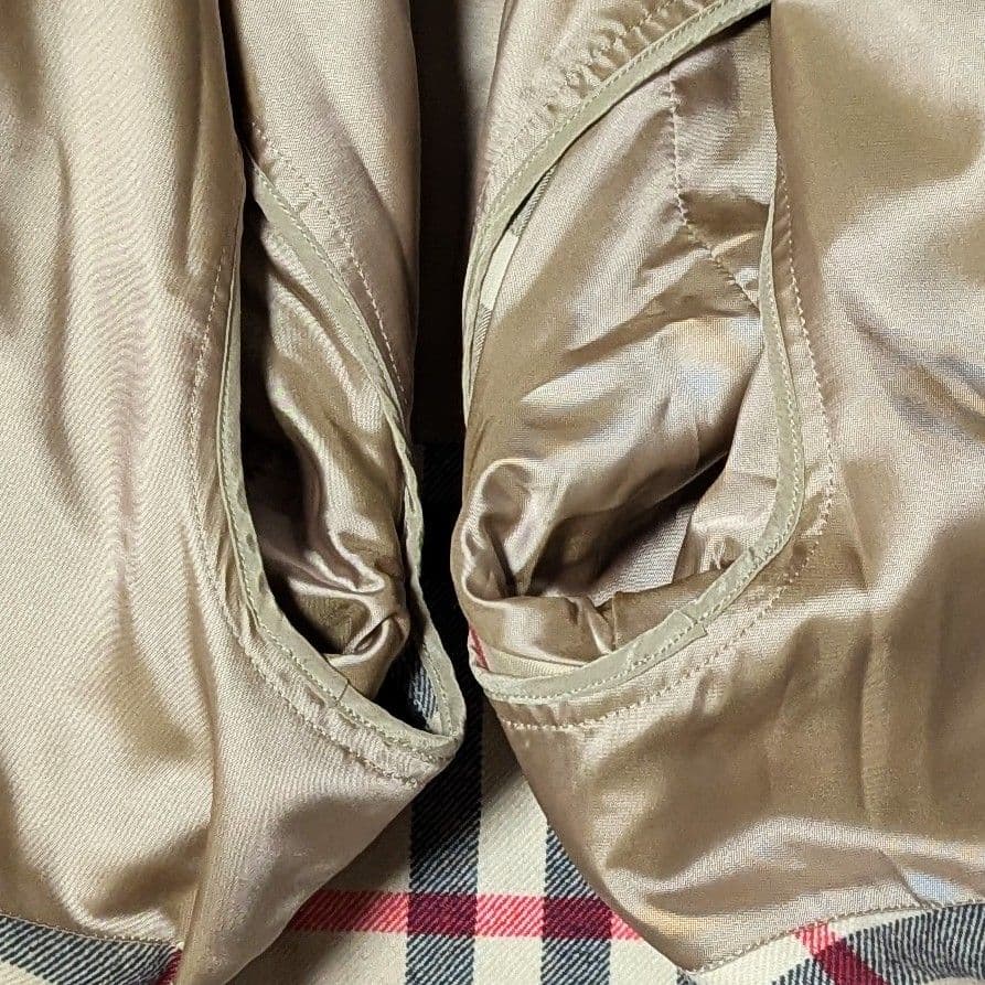 良品◎バーバリーロンドン ステンカラーコート メガチェック ライナー付 LL 黒