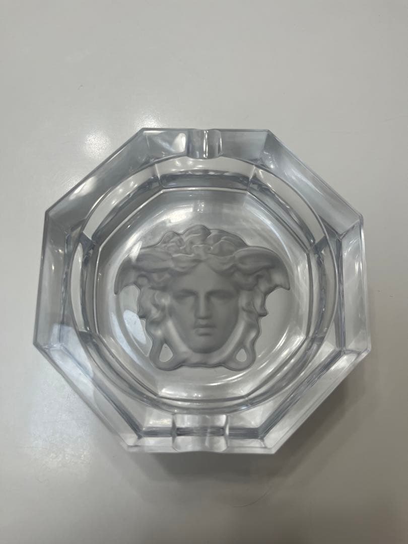 Rosenkranz メデューサ彫刻 八角形クリスタル灰皿