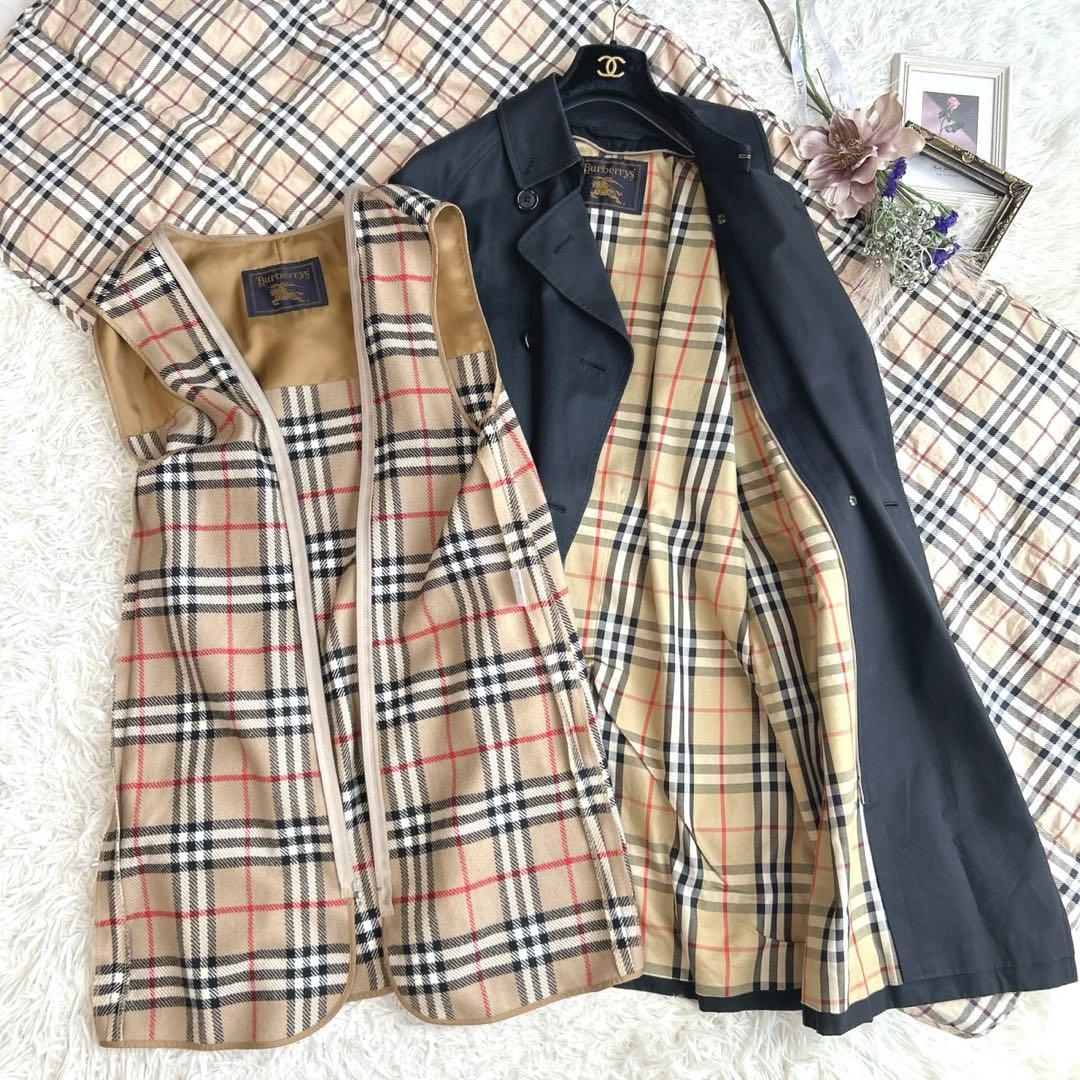 mame✨バーバリー トレンチコート メガチェック ライナー　Aライン