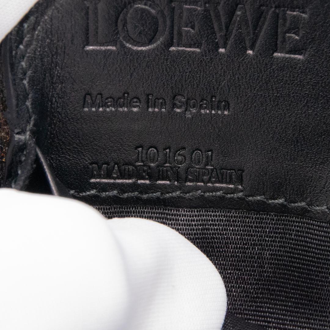 本物 ロエベ 長財布 ファスナー メンズ レディース パズル ネイビーブルー