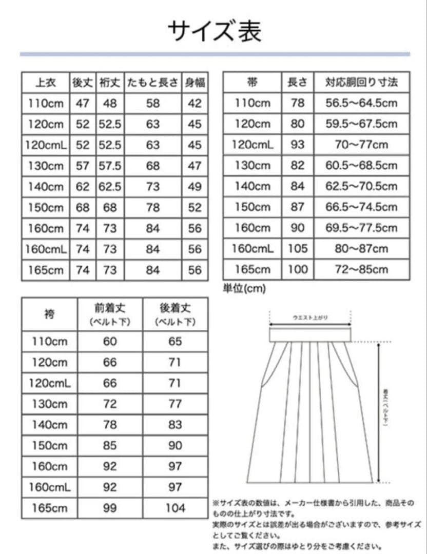 【一度着用】４点セット　キャサリンコテージ　袴　肌襦袢セット　卒業式　小学校
