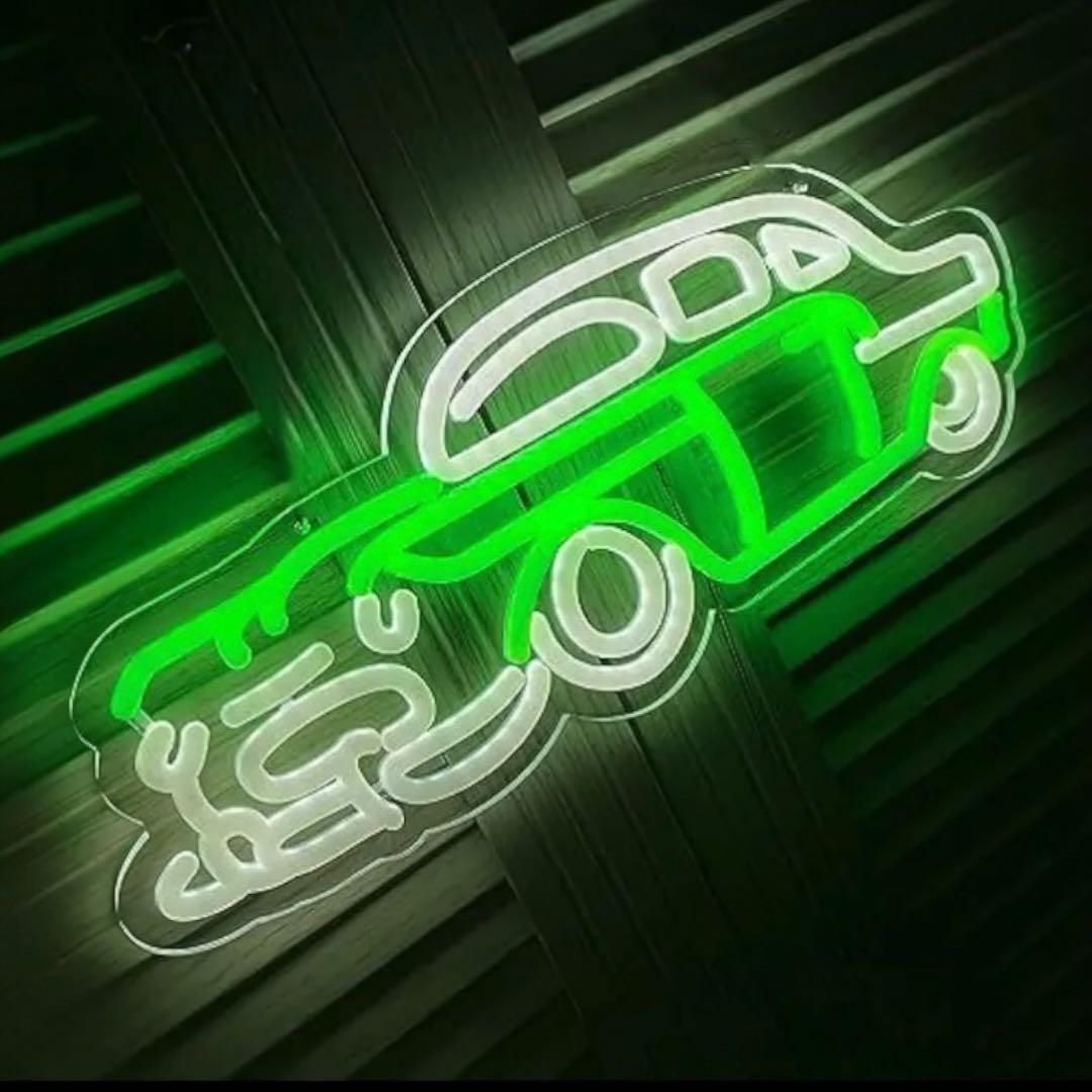 ネオンサイン クラシックカー LED 壁飾り USB接続 ガレージ インテリア♪
