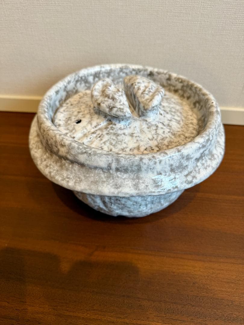 ※Amy※【中川一辺陶】雪紋内黒きまぐれ御飯鍋3合炊き