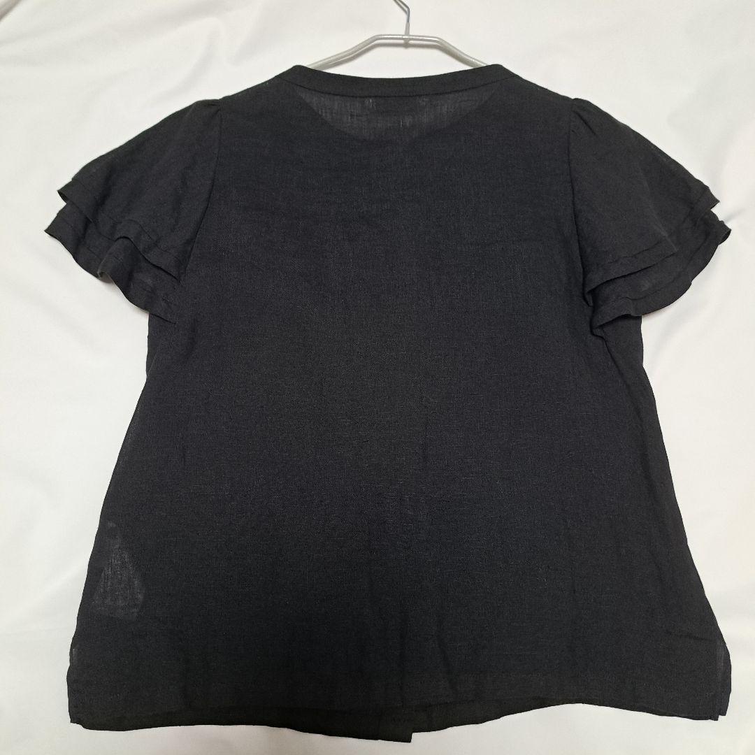 みかん　LISETTE ヤネッテ フリルスリーブ リネンブラウス