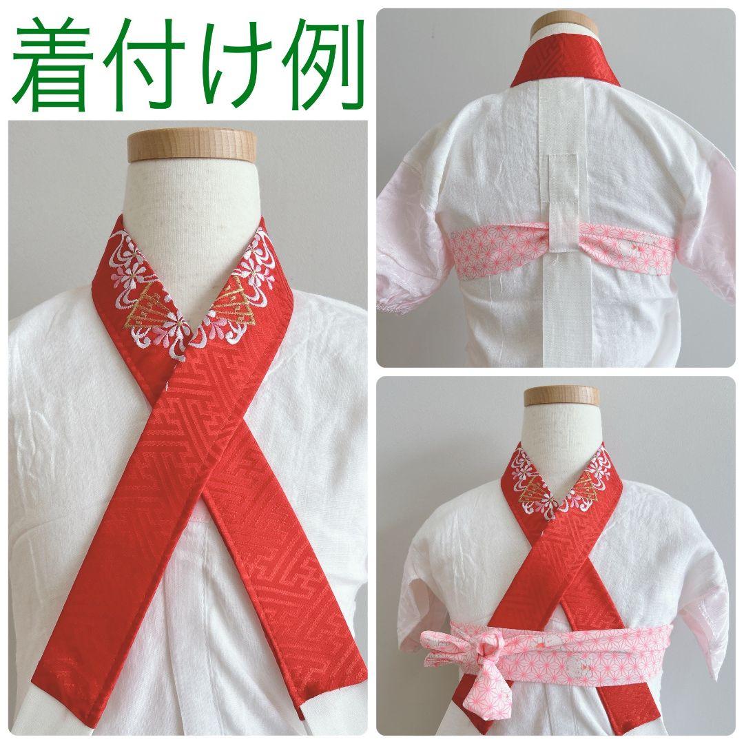 フルセット　七五三　7歳女の子　しぼり柄　鶴　流水　黒袋帯　刺繍　7065