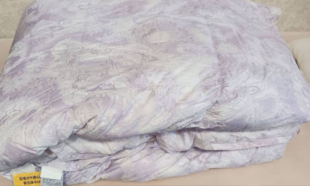 週末まで値引き中　新品65%OFFグース羽毛布団ダブルサイズ　西川ダウン