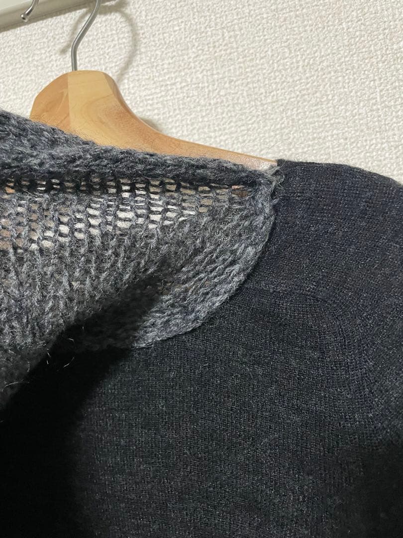 Y’s ヨウジヤマモト アシンメトリー ニット セーター マフラー風デザイン