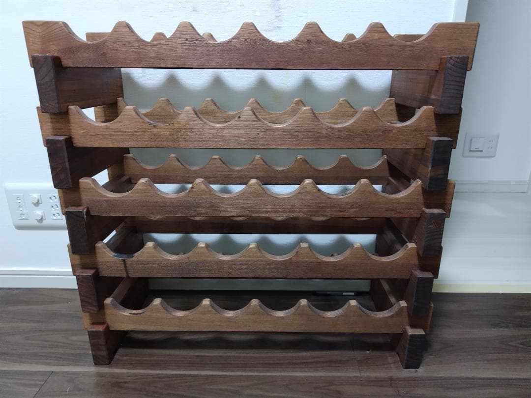 ワインラック 5段セット 30本収納 木製